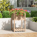 Jardinieră cu raft, 54x54x81 cm, lemn masiv de pin - WALTI WALTI
