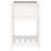 Jardinieră cu raft, alb, 54x54x81 cm, lemn masiv de pin - WALTI WALTI