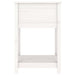 Jardinieră cu raft, alb, 54x54x81 cm, lemn masiv de pin - WALTI WALTI