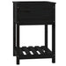 Jardinieră cu raft, negru, 54x54x81 cm, lemn masiv de pin - WALTI WALTI