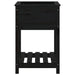 Jardinieră cu raft, negru, 54x54x81 cm, lemn masiv de pin - WALTI WALTI