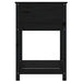 Jardinieră cu raft, negru, 54x54x81 cm, lemn masiv de pin - WALTI WALTI