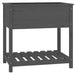 Jardinieră cu raft, gri, 82,5x54x81 cm, lemn masiv de pin - WALTI WALTI
