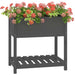 Jardinieră cu raft, gri, 82,5x54x81 cm, lemn masiv de pin - WALTI WALTI