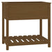 Jardinieră cu raft, maro miere, 82,5x54x81 cm, lemn masiv pin - WALTI WALTI