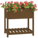Jardinieră cu raft, maro miere, 82,5x54x81 cm, lemn masiv pin - WALTI WALTI