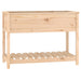 Jardinieră cu raft, 111,5x54x81 cm, lemn masiv de pin - WALTI WALTI