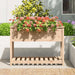 Jardinieră cu raft, 111,5x54x81 cm, lemn masiv de pin - WALTI WALTI