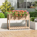 Jardinieră cu raft, 111,5x54x81 cm, lemn masiv de pin - WALTI WALTI