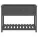 Jardinieră cu raft, gri, 111,5x54x81 cm, lemn masiv de pin - WALTI WALTI