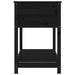 Jardinieră cu raft, negru, 111,5x54x81 cm, lemn masiv de pin - WALTI WALTI