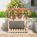 Jardinieră cu raft, 82,5x82,5x81 cm, lemn masiv de pin - WALTI WALTI