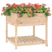 Jardinieră cu raft, 82,5x82,5x81 cm, lemn masiv de pin - WALTI WALTI