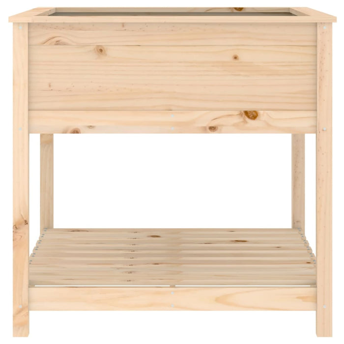 Jardinieră cu raft, 82,5x82,5x81 cm, lemn masiv de pin - WALTI WALTI