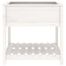 Jardinieră cu raft, alb, 82,5x82,5x81 cm, lemn masiv de pin - WALTI WALTI