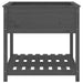 Jardinieră cu raft, gri, 82,5x82,5x81 cm, lemn masiv de pin - WALTI WALTI