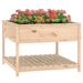 Jardinieră cu raft, 111,5x111,5x81 cm, lemn masiv de pin - WALTI WALTI