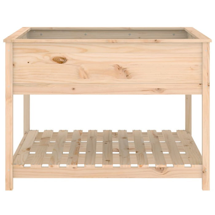 Jardinieră cu raft, 111,5x111,5x81 cm, lemn masiv de pin - WALTI WALTI