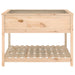 Jardinieră cu raft, 111,5x111,5x81 cm, lemn masiv de pin - WALTI WALTI