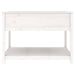 Jardinieră cu raft, alb, 111,5x111,5x81 cm, lemn masiv de pin - WALTI WALTI