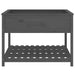 Jardinieră cu raft, gri, 111,5x111,5x81 cm, lemn masiv de pin - WALTI WALTI