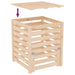 Compostor, 63,5x63,5x77,5 cm, lemn masiv de pin - WALTI WALTI
