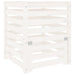 Compostor, alb, 63,5x63,5x77,5 cm, lemn masiv de pin - WALTI WALTI