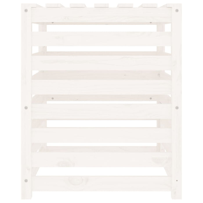 Compostor, alb, 63,5x63,5x77,5 cm, lemn masiv de pin - WALTI WALTI