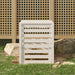 Compostor, alb, 63,5x63,5x77,5 cm, lemn masiv de pin - WALTI WALTI