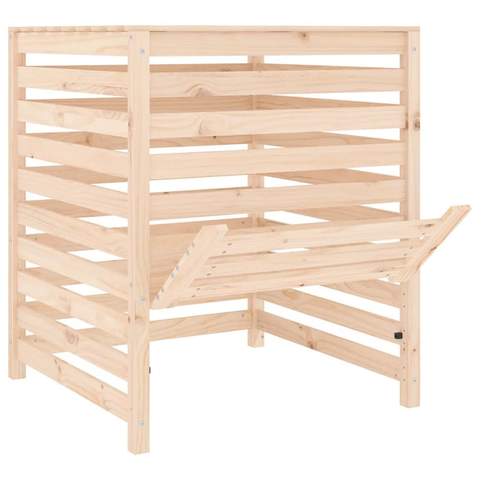 Compostor, 82,5x82,5x99,5 cm, lemn masiv de pin WALTI