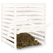 Compostor, alb, 82,5x82,5x99,5 cm, lemn masiv de pin - WALTI WALTI