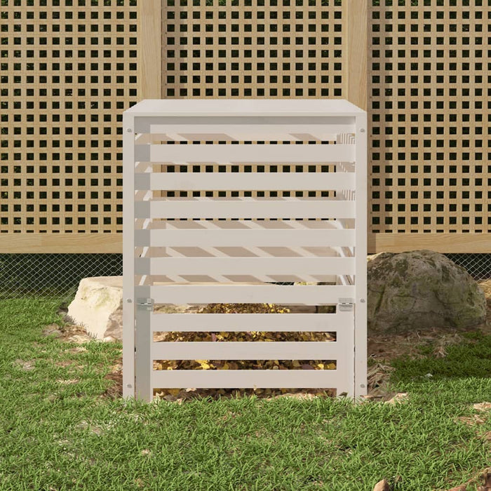 Compostor, alb, 82,5x82,5x99,5 cm, lemn masiv de pin - WALTI WALTI