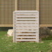 Compostor, alb, 82,5x82,5x99,5 cm, lemn masiv de pin - WALTI WALTI