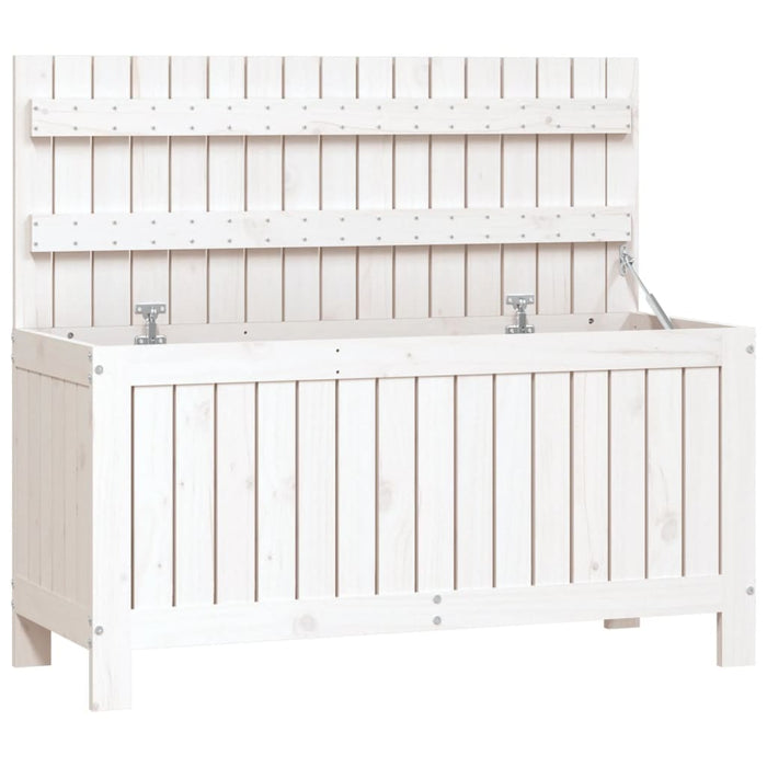 Cutie de depozitare grădină, alb, 108x42,5x54 cm lemn masiv pin - WALTI WALTI