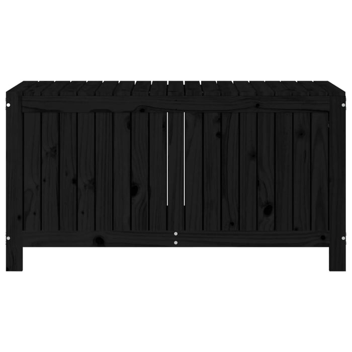 Cutie de depozitare grădină, negru, 121x55x64 cm lemn masiv pin - WALTI WALTI