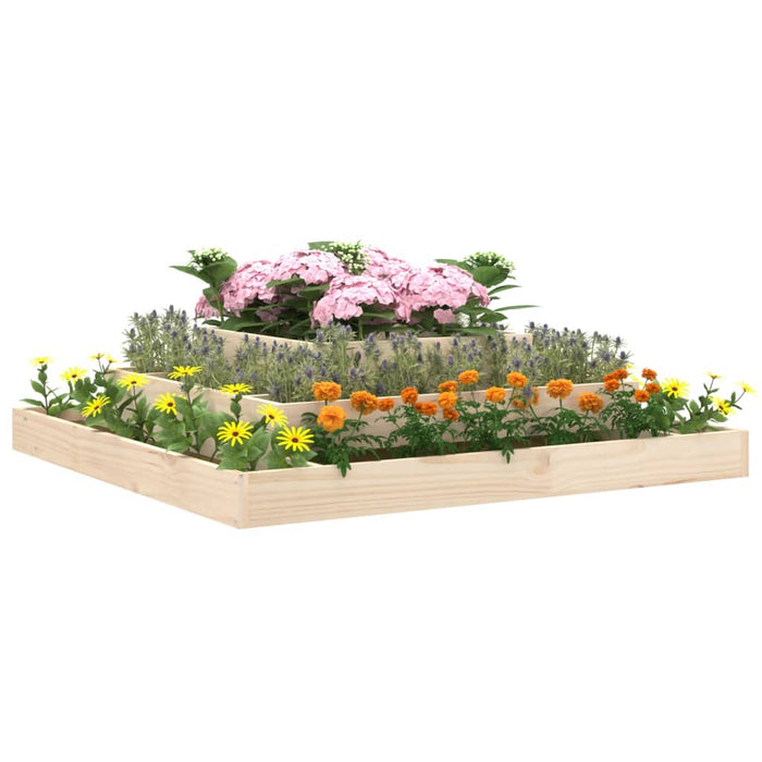 Jardinieră, 110x110x27 cm, lemn masiv de pin - WALTI WALTI