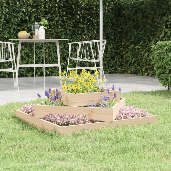 Jardinieră, 83x83x27 cm, lemn masiv de pin - WALTI WALTI
