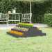 Jardinieră, gri, 80x80x27 cm, lemn masiv de pin - WALTI WALTI