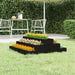 Jardinieră, negru, 80x80x27 cm, lemn masiv de pin - WALTI WALTI