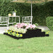 Jardinieră, negru, 110x110x27 cm, lemn masiv de pin - WALTI WALTI
