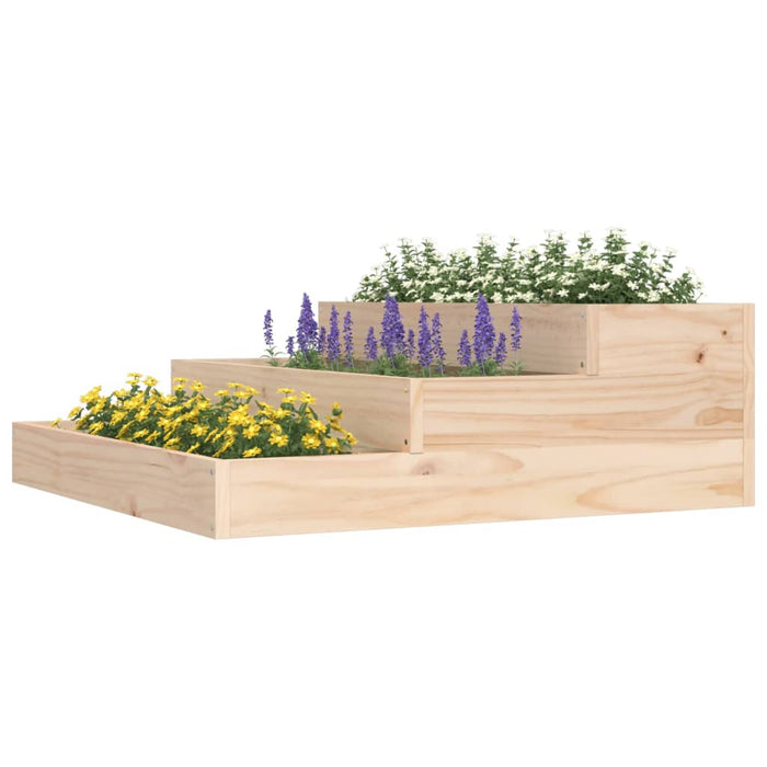 Jardinieră, 78x78x27 cm, lemn masiv de pin - WALTI WALTI