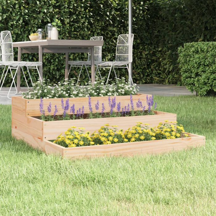Jardinieră, 78x78x27 cm, lemn masiv de pin - WALTI WALTI