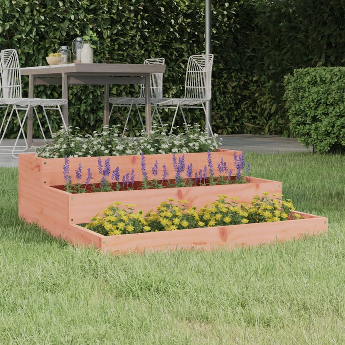 Jardinieră, 78x78x27 cm, lemn masiv douglas - WALTI WALTI