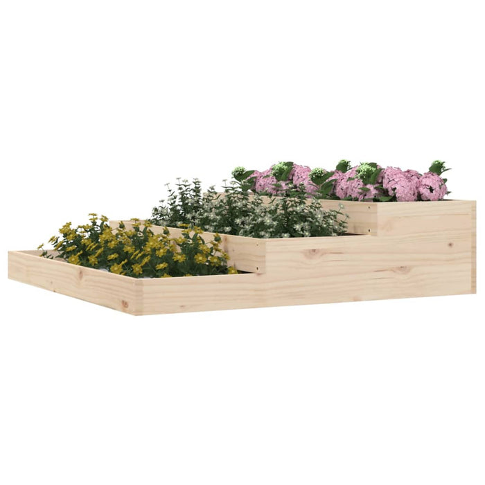 Jardinieră, 107x107x27 cm, lemn masiv de pin - WALTI WALTI