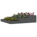 Jardinieră, gri, 107x107x27 cm, lemn masiv de pin - WALTI WALTI