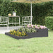 Jardinieră, gri, 107x107x27 cm, lemn masiv de pin - WALTI WALTI