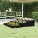 Jardinieră, negru, 107x107x27 cm, lemn masiv de pin - WALTI WALTI