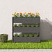 Jardinieră, gri, 112x25x104,5 cm, lemn masiv de pin - WALTI WALTI