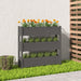 Jardinieră, gri, 112x25x104,5 cm, lemn masiv de pin - WALTI WALTI