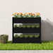 Jardinieră, negru, 112x25x104,5 cm, lemn masiv de pin - WALTI WALTI